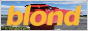 a web badge with album cover Blonde by Frank Ocean with a text blond